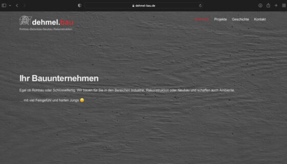 dehmel-bau Ansicht Website